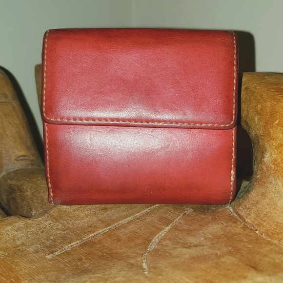 Coach Wallet Red Leather - Picture 2 of 9